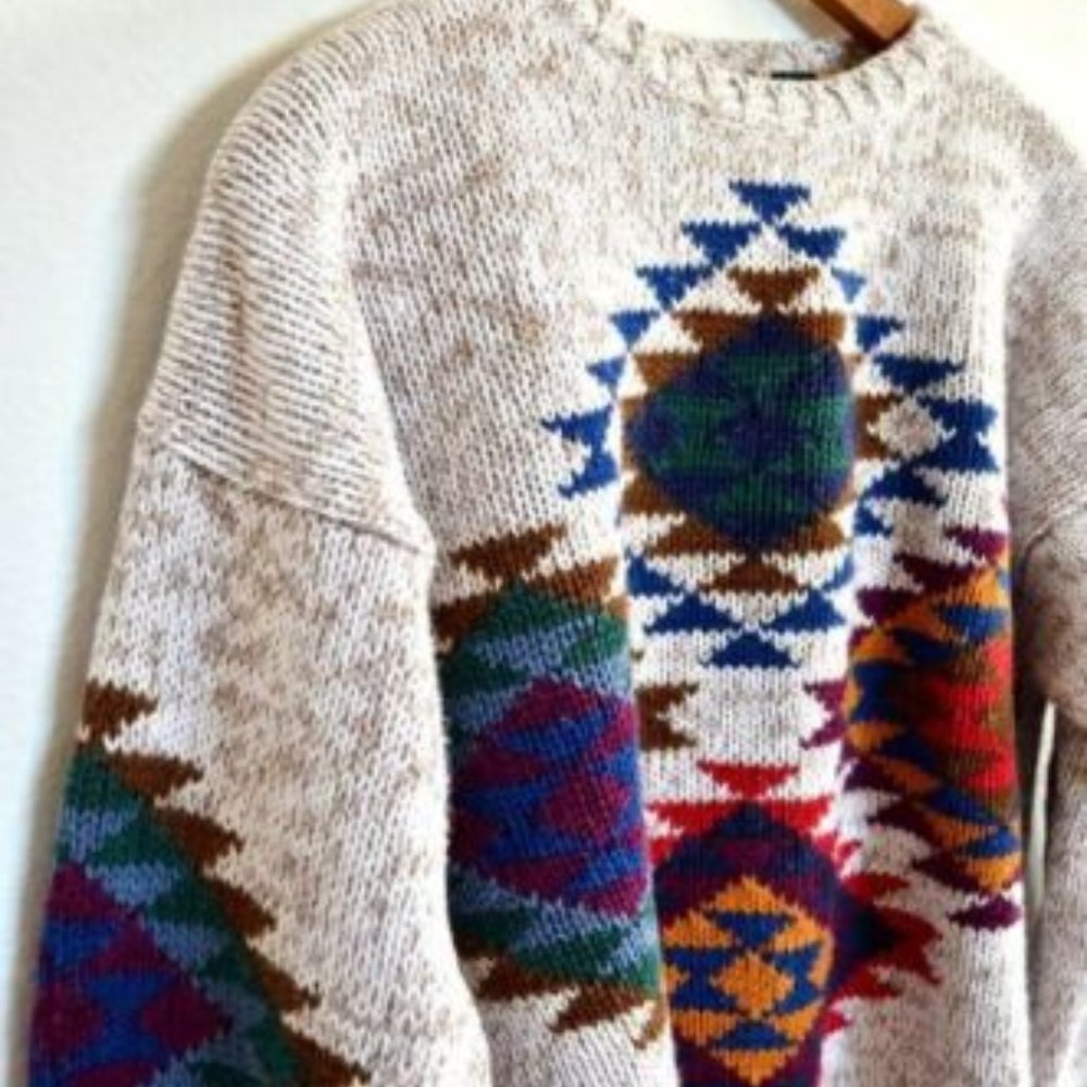 Vintage AEO Southwestern Pullover Sweater Oversize